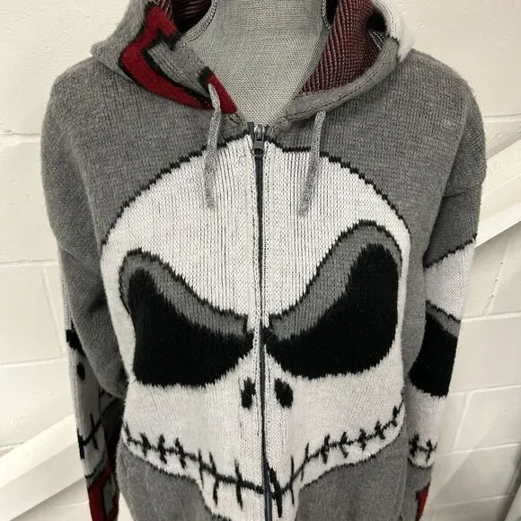 VTG Jack Skellington Nightmare Before Christmas Tejidos Ruminahui Wool Hoodie